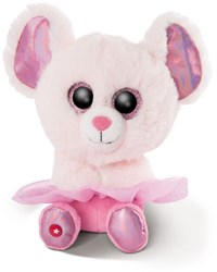 Nici peluche Glubschis ratoncita bailarina Yammy 15 cm juguete rosa