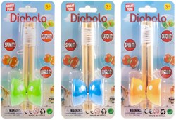 Jonotoys diábolo de madera juguete 16cm colores variados