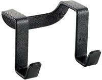 Gancho doble cocina Metaltex Galileo negro mate 6x4cm toallero
