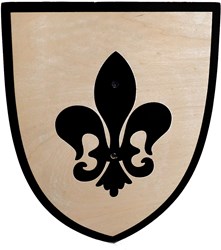 Playwood escudo de madera juguete caballero con asa resistente