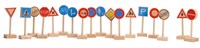 Playwood set de señales de tráfico de madera - 18 piezas - educativo-2