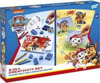 Bambolino Toys PAW Patrol set creativo 2-en-1 cuentas para planchar y sellos juguete creativo