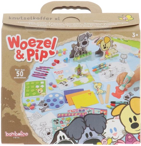 Bambolino Toys maletín de manualidades Woezel y Pip juguete creativo para niños