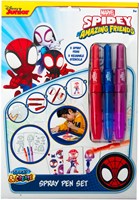 Canenco Spidey set de bolígrafos spray sobre A4 - bolígrafos sopladores creativos Spider-Man