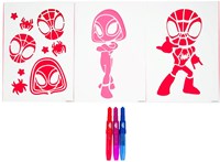 Canenco Spidey set de bolígrafos spray sobre A4 - bolígrafos sopladores creativos Spider-Man-2