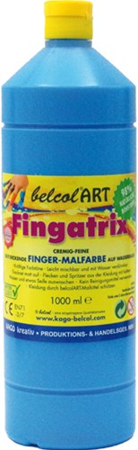 Eduplay pintura de dedos 1000ml azul claro - pintura creativa para niños
