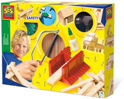 Ses set de carpintería deluxe juguete de madera kit creativo para niños