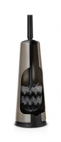 Cepillo de baño Brabantia ReNew platinum con soporte - diseño moderno