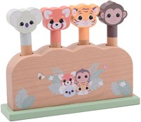 Jouéco juego de habilidad de madera Wildies Family juguete pop-up-2