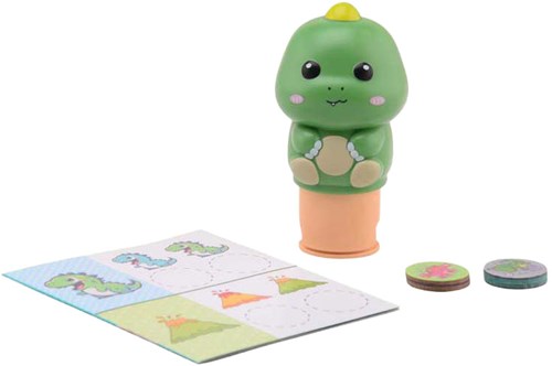 Johntoy sello de pegatinas dinosaurio - 100 stickers - juguete creativo-2