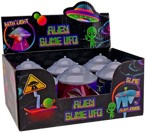 Johntoy Ufo slime juguete con luz y alienígena que brilla en la oscuridad
