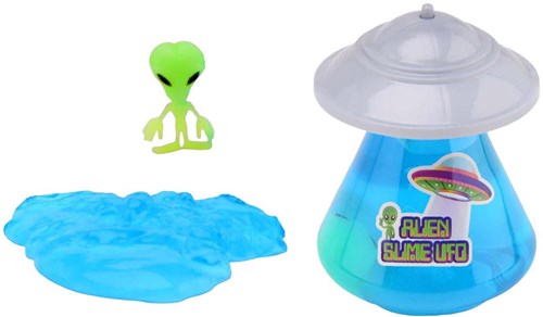 Johntoy Ufo slime juguete con luz y alienígena que brilla en la oscuridad-2
