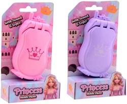 Johntoy teléfono de juguete princesa con luz y sonido rosa