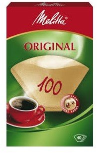Melitta filtro de café papel 100 - 40 unidades filtro aroma marrón-2