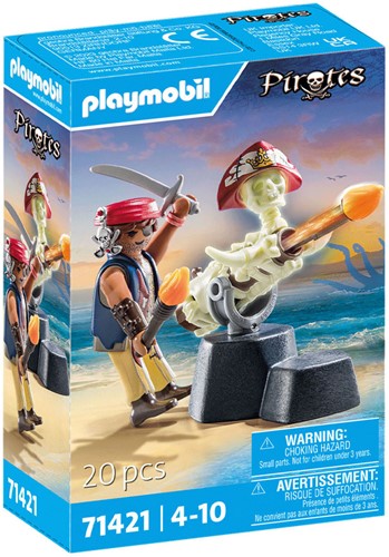 PLAYMOBIL PIRATES: PIRATE VS DEEPER - CANNON MASTER