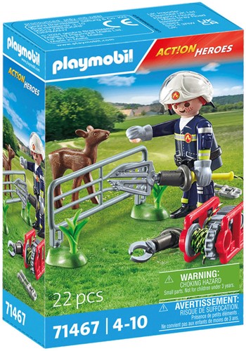 PLAYMOBIL ACTION HEROES: FIREFIGHTING MISSION: ANIMAL RESCUE