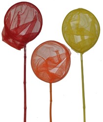 10 Cazamariposas bambú con plástico 02236