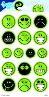Totum pegatinas reflectantes cara sonriente hoja de pegatinas para niños