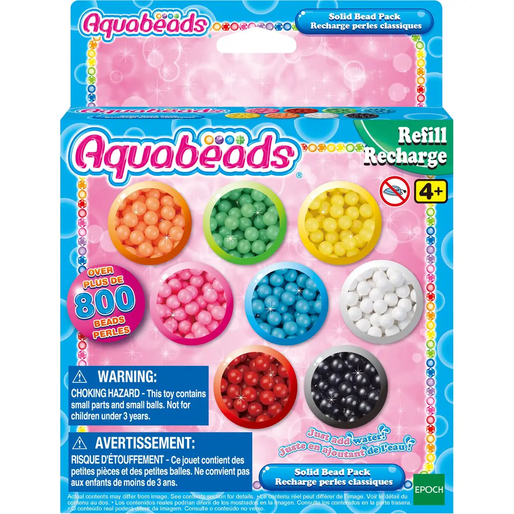 Aquabeads kit de recarga cuentas creativas - 800 piezas multicolor