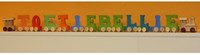 Small Foot tren de letras de madera H verde - letra para tren de juguete-3