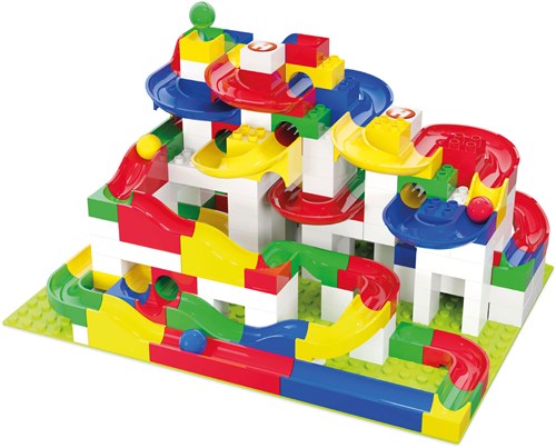 Hubelino pista de canicas maxi set de construcción - 213 piezas - juguete creativo-2