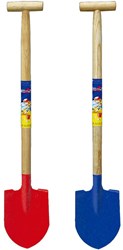 HOT Sports + Toys pala de juguete con mango de madera y punta de metal 60 cm