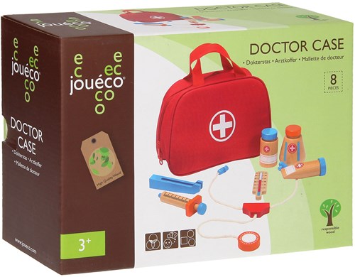 Jouéco maletín de doctor juguete de madera con 11 accesorios juego de rol-2