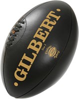 Gilbert balón de rugby vintage cuero marrón oscuro talla 5 entrenamiento y partido