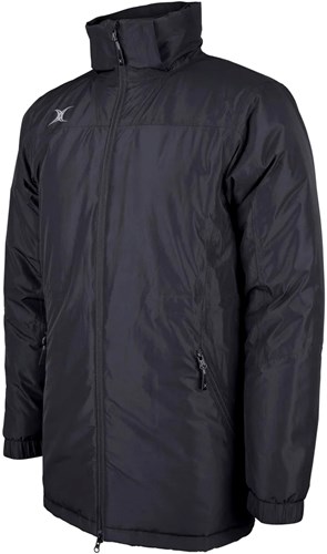 Gilbert chaqueta de rugby Pro All Weather negra mediana impermeable deportiva