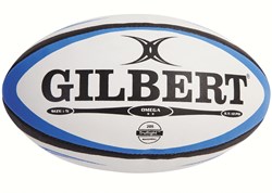 Gilbert balón de rugby Omega match azul negro talla 3 - balón de partido