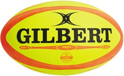 Gilbert balón de rugby Match Omega Fluor talla 5 - balón de entrenamiento fluo