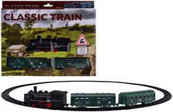 Johntoy set de tren de vapor de juguete - vías clásicas 13 piezas