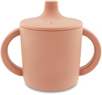 Trixie vaso con boquilla de silicona rosa Mrs. Cat - taza antiderrames para bebé-2