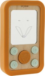 Trixie teléfono de madera para bebé con silicona - juguete sensorial Mr. Fox