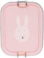 Trixie fiambrera pequeña - caja de almuerzo de acero inoxidable para niños - Mrs. Rabbit - rosa-3