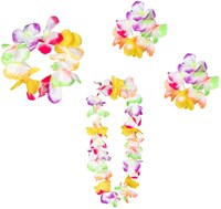 Boland set hawaiano guirnalda flores accesorios adultos unisex fiesta