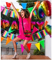Party Partners Línea de bandera gigante multicolor 10 m 74779-3