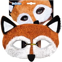 Boland máscara zorro peluche - máscara animal marrón blanco carnaval