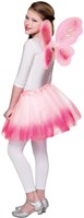 Boland set disfraz hada tul rosa alas purpurina elástico-2