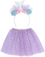 Boland disfraz de sirena con diadema y tutú para niños fantasía-2