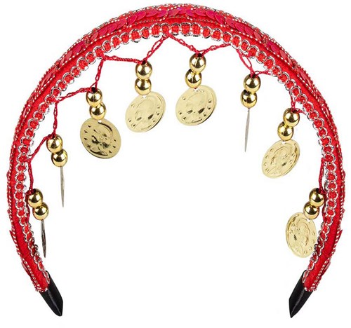 Boland set accesorios bailarina del vientre rojo adultos carnaval-3