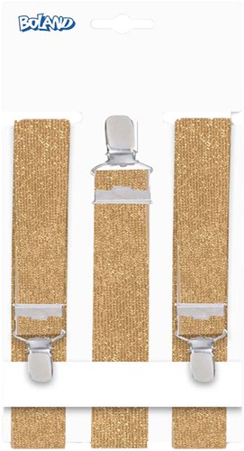 Boland tirantes oro purpurina - accesorio disfraz adultos