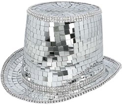 Boland sombrero disco plateado - accesorio retro para fiesta temática adultos