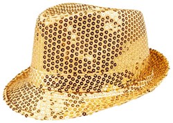 Boland sombrero popstar lentejuelas oro - accesorio disco adultos