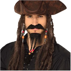 Boland set de vello facial pirata bigote y perilla adultos pirata