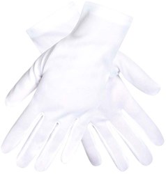 Boland - Guantes blancos para adultos - Accesorio de disfraz - Poliéster