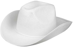 Boland sombrero de vaquero blanco - Sombrero Rodeo para adultos - carnaval