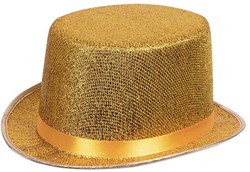 Boland sombrero purpurina oro - sombrero de gala para adultos - sombrero de fiesta