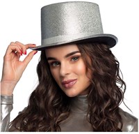 Boland sombrero purpurina plata - sombrero fiesta adultos glamour-2