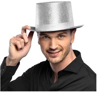 Boland sombrero purpurina plata - sombrero fiesta adultos glamour-3